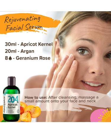 Naissance Organic Apricot Kernel Oil 8 fl oz - Cold Pressed, Hexane Free, Vegan - Moisturizes Skin & Hair - Buy Online on SooperMarket.com