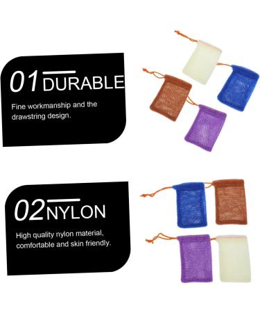 FOYTOKI 8 Pcs Soap Bag Foaming Net Bath Soap Liquid Bag Rapid Drying Towel Bubble Soap Nylon - Buy Online on SooperMarket.com