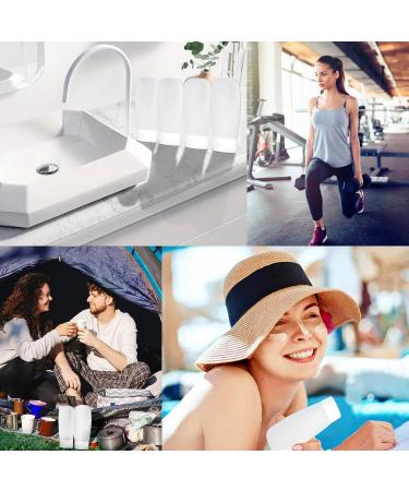 TSA Approved Travel Bottles Set 4 Pack - Leak Proof, Refillable, Portable Containers for Toiletries - Ideal for Airplane, Shampoo, Conditioner, Lotion - 60ml - Buy Online on SooperMarket.com
