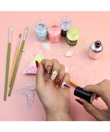 Glow in The Dark Chunky Glitter Set - 12 Colors - High Luminous Holographic Glitter for Crafts, Tumblers, Resin, Epoxy, Slime - Cosmetic Grade for Nails, Face, Body - 144g - Buy Online on SooperMarket.com