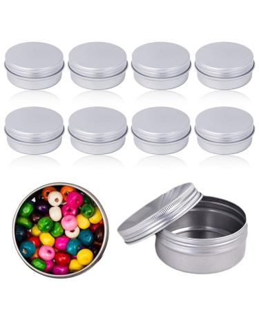 Aluminium Jar Travel Cream Jar with Lid Aluminium Empty Jar Cream Jar Empty Jar for Lip Balm Cosmetic Cream Mini Candles