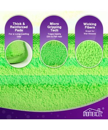 Microfiber Mop Pads for Swiffer Wet Jet - Reusable & Machine Washable - Pack of 4 - Buy Online on SooperMarket.com