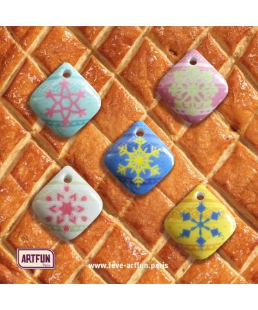 ArtFun Pack Epiphany 100 FEVES Flakes Kings Cake - King's Feves Premium - Buy Online on SooperMarket.com