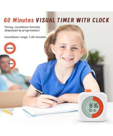 EooCoo Visueller Timer - White | International Shipping Available - Perfect for Home & Office Use - Buy Online on SooperMarket.com