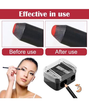 Universal Dual Eyeliner Sharpener Makeup 2 Pieces 2 Holes Dual Sharpener Eye Makeup Pencil Sharpener for Big & Small Sized Eye Pencil Sharpeners Eyebrow Pencil Sharpener Lip Liner Sharpener - Buy Online on SooperMarket.com