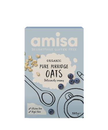 Amisa | Organic Porridge Oats | 2 x 325g