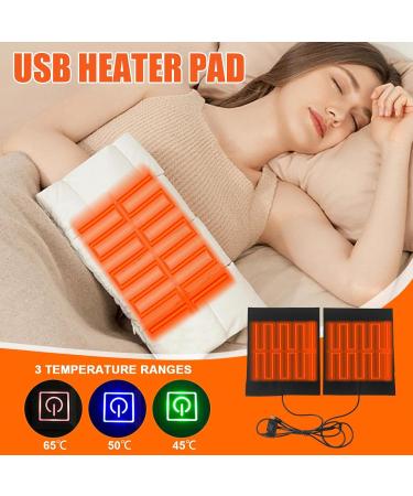 Teksome Silicone Heating Pillows - Waterproof USB Heated Seat Cushion with 3 Adjustable Temperatures for Cold Weather - Shop Internationally! - Buy Online on SooperMarket.com