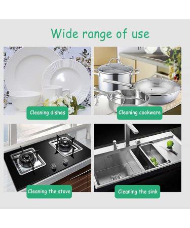 Stainless Steel Sponges Scrubbers | Hangable Kitchen Cleaning Metal Dish Scrubber Cleaning Brush For Pots Non-Stick Pot Steel Wire Ball Heavy Duty Dish Scrubber Stainless Steel - Buy Online on SooperMarket.com