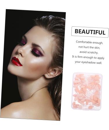 PLAFOPE 50pcs Double Ended Eyeshadow Brush Cosmetic Eye Shadow Sticks Eyeshadow Makeup Sticks Plastic - Buy Online on SooperMarket.com
