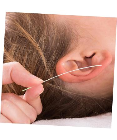 FOMIYES Ear Piercing Cleaning Line - 2 Sets of Earring Hole Cleaner Floss | Thin Cotton Thread for Ear Cleaning - 7.5x6.6cmx2pcs - Buy Online on SooperMarket.com