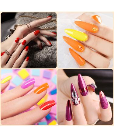 Poly Nail Gel Kit with 36W UV/LED Lamp - Ohuhu 12 Colors Professional Poly Gel Kit for Nail Extension - Rainbow Color DIY Nail Art - Great Gift for Girlfriend, Mother - Buy Online on SooperMarket.com