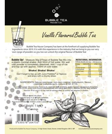 Vanilla Bubble Tea Powder 1kg - DIY Bubble Tea at Home | Bubble Tea House Co - Buy Online on SooperMarket.com