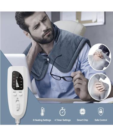 Yumili Electric Heating Pillows - Neck & Shoulder Pain Relief | 6 Heat Settings | Ideal Gifts for Men & Women | EU 220V - Buy Online on SooperMarket.com