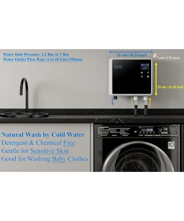 Ozone Laundry Washer System - Dual Outlets Stainless Sprayer & Blue Hose - Eco-Friendly Cleaning Solution - Buy Online on SooperMarket.com