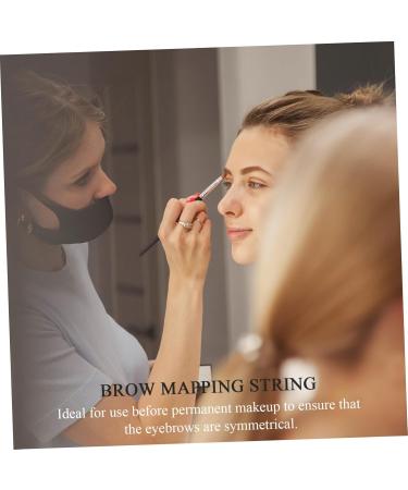 Gogogmee Ink Pattern Embroidery Thread Ruler Brows Eyebrow Mapping Thread Brow Stencil Brow Ruler Draw a Line - Buy Online on SooperMarket.com