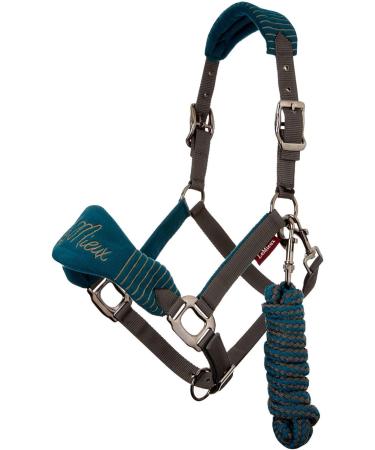 LeMieux Vogue Fleece Headcollar & Leadrope - Full Size Black/Grey | Premium International Shipping - Buy Online on SooperMarket.com