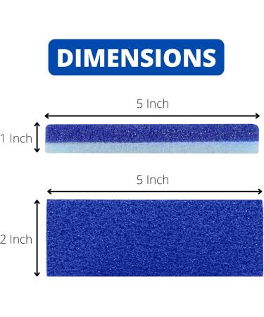 Love Natural Pumice Stone for Feet - 2-in-1 Exfoliating Scrubber for Dead Skin & Callus Removal - Professional Foot Care Rock (Blue - Buy Online on SooperMarket.com