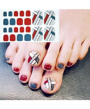 Buy 14pcs Waterproof Nail Polish Strips - Stunning Nail Art Decals & Sequins for Manicure Tips | International Shipping - Buy Online on SooperMarket.com