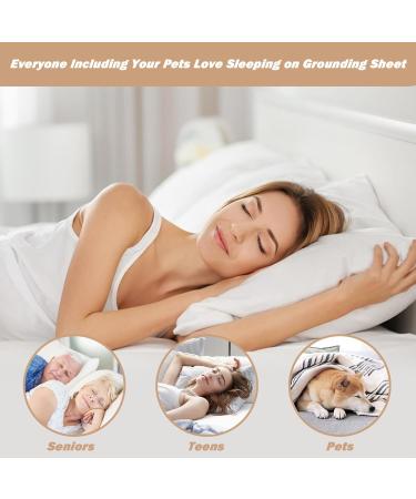 Grounding Mat Silver Conductive Earth Mat with 180inch Grounding Wire Grounding Sheet Foldable Earth Sheets Breathable Grounding Bed Sheet 28 * 52inch - Buy Online on SooperMarket.com