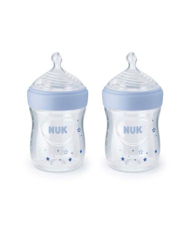 NUK Simply Natural Bottles 0+ Months Slow 2 Pack 5 oz (150 ml) Each