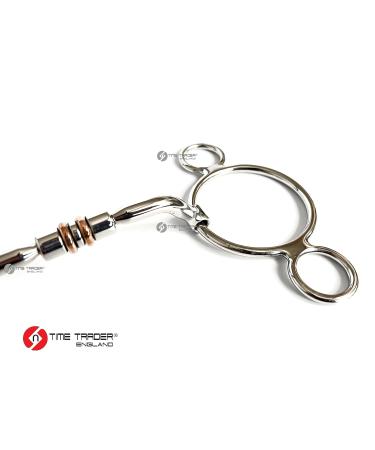 2 Two Ring Horse Bit Universal Copper Roller & Inlay Snaffle Gag (5") - Buy Online on SooperMarket.com