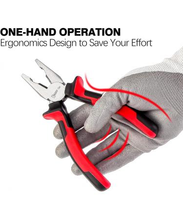 Sharp-tec Combination Pliers 200mm Multifunction Pliers with Wire Cutting/Crimping/Wire Twisting/Pulling and Nails Removing 8-inch Professional Combination Wire Pliers Combination Plier 200MM - Buy Online on SooperMarket.com