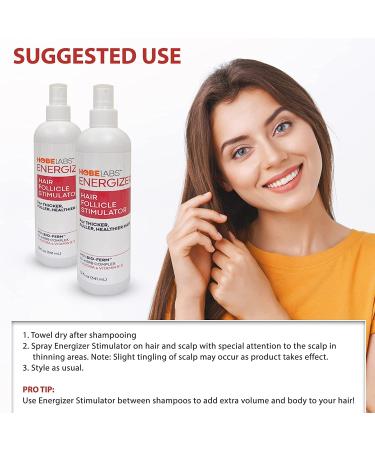 Hobe Labs Energizer Hair Follicle Stimulator - 8 Fl Oz | Boost Hair Growth & Volume | International Shipping Available - Buy Online on SooperMarket.com