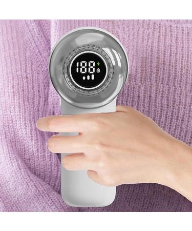2 in 1 Electric Fabric Shaver & Lint Remover - Adjustable Digital Display Sweater Defuzzer with Dual Blade Heads for Clothes & Sofa - International Shipping Available - Buy Online on SooperMarket.com
