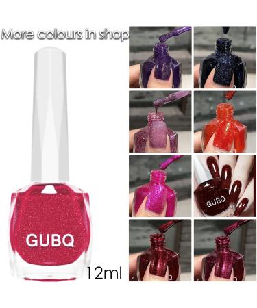 Pink Nail Polish Nail Varnish Shimmer Glitter Quick Dry Breathable French Manicure Natural Elegant Pearl Bright Pink Hot Pink Non-toxic No UV Needed Nail Polish for Woman Home DIY Nail Art Gift - Buy Online on SooperMarket.com