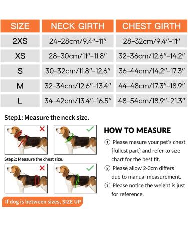 Buy Heele Dog Harness for Small & Medium Dogs - Adjustable Reflective Soft Mesh - Breathable & Comfortable - Perfect for Puppies - 2XS Size - Orange - Buy Online on SooperMarket.com
