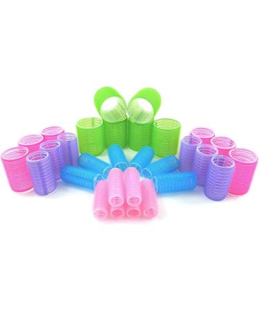 Kamay's Hair Rollers (5 Size 30 count acrylic combo Nylon Sticky 30PCS 5 Size Plus Crylic Organiser Set) - Buy Online on SooperMarket.com