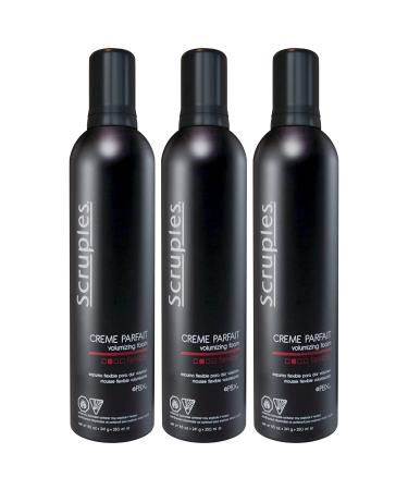 Scruples Creme Parfait Volumizing Foam (8.5 fl oz / 250 ml) Hair Thickening Mousse for Men & Women Alcohol Free & Lightweight Hair Styling Mousse for Fine & Thin Hair (Pack Of 3)