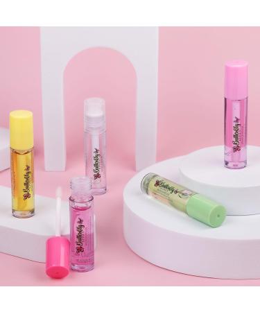 Expressions 5pc Lip Oil Set - Butterfly Kisses | Healing Lip Oils & Precision Applicator for Everyday Care & Repair - Buy Online on SooperMarket.com