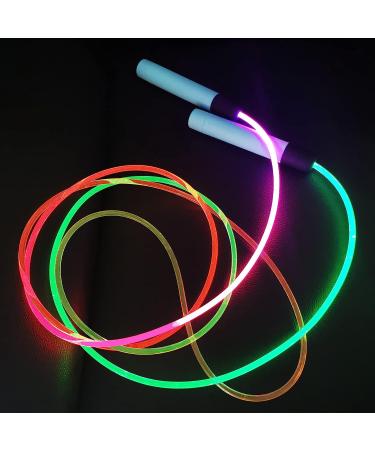Glowing LED Jump Rope for Kids and Adults - Adjustable Colorful Light-Up Skipping Rope for Indoor and Outdoor Fitness Activities - Buy Online on SooperMarket.com