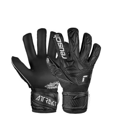 Reusch Unisex Youth Attrakt Infinity Junior Goalkeeper Gloves Black 8