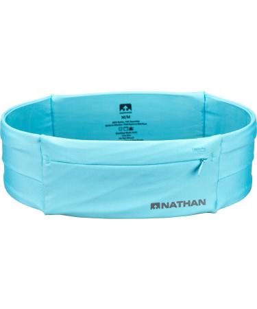 Nathan 7702 The Zipster Running Waist Belt White (Blue Radiance) S
