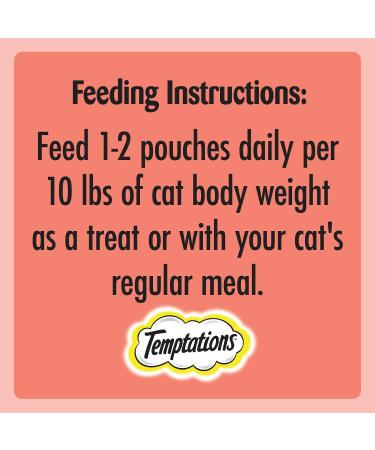 TEMPTATIONS Cat Treats Adult Creamy Puree Lickables Salmon 12g Pouches (44 Pack) - Buy Online on SooperMarket.com