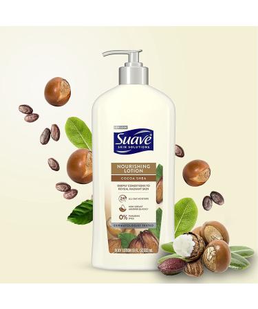 Suave Smoothing Cocoa Butter & Shea Skin Lotion 18oz Pump (532ml) - Pack of 2 - Buy Online on SooperMarket.com