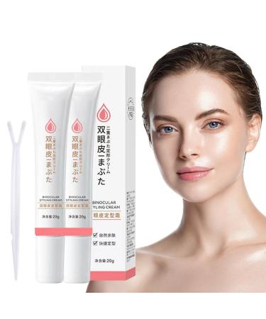 Double Eyelid Double Eyelid Shaping Cream Double Eyelid Styling Cream Long Lasting Invisible Double Eyelid Shaping Styling Cream Waterproof 2 Pieces