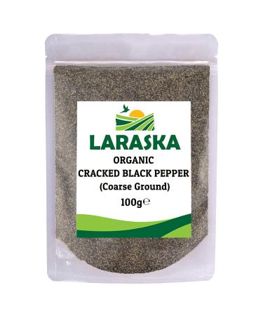 Organic Cracked Black Pepper (Coarse Ground) 100g