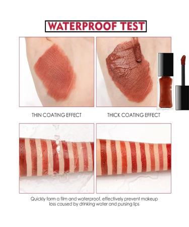 Myboon Waterproof Matte Lipstick - 12 Color Cream Texture Lip Mud - Long-lasting & Smudge-proof - Buy Online on SooperMarket.com