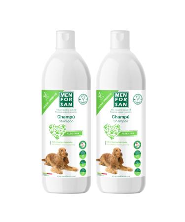 MENFORSAN Aloe Vera Dog Shampoo 1 liter - pack of 2 green