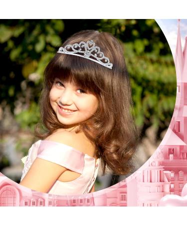 inSowni 8 Pieces Decorative Princess Dazzling Rhinestone Silver Metal Tiara Crown Headbands Wedding Birthday Party Prom Headpieces for Brides Bridesmaids Women Girls Teens Kids - Buy Online on SooperMarket.com