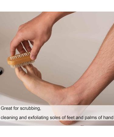 Nail Brush Wooden Toe and Fingernail Brush Double Sided Fingernail and Toenail Cleaning Brush for Men and Women - Buy Online on SooperMarket.com
