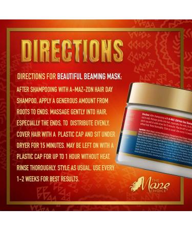 The Mane Choice A-MAZ-ZON HAIR DAY - Deep Conditioning Hair Mask for Dry Hair | Biotin & Vitamins C D E (12 OZ) - Shop Internationally - Buy Online on SooperMarket.com