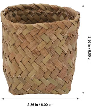 Cabilock 20pcs Wicker Baby Exquisite Grocery Flower Handwoven Crafts Chip Mini Makeup For Dollhouse Ring Natural Bamboo Sweet Goodies Portable Plant Favor Outdoor Anniverary Seagrass - Buy Online on SooperMarket.com