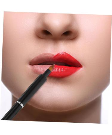 PLAFOPE Portable Lip Brush Lipstick Makeup Brush for Women Lip Balm Applicator Lip Gloss Brush Lip Brush for Women Lip Brush Wand Lip Gloss Applicator Lip Makeup Tools Aluminum 13.40X0.90X0.90CM Black - Buy Online on SooperMarket.com