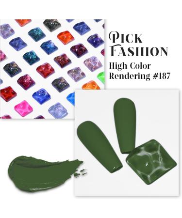 Lavender Violets 15ml Gel Nail Polish in Tree Green - UV LED Soak Off, Manicure Pedicure Curing with Nail Lamp - A0187 - Buy Online on SooperMarket.com