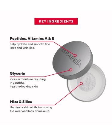 Mirabella Perfecting Loose Powder - HD Matte Finish Translucent Setting Powder Antioxidant-Infused with Peptides for Age-Defying Oil Control | Shop Internationally Now - Buy Online on SooperMarket.com