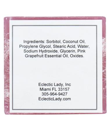 Buy Eclectic Lady Pink Grapefruit Glycerin Soap - 4 oz Bar | International Shipping Available - Buy Online on SooperMarket.com